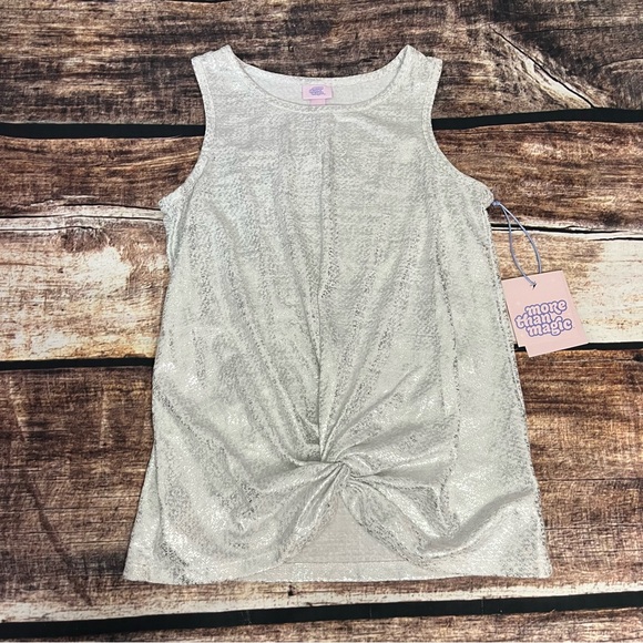More Than Magic Other - Girls Silver Tank with Twist Detail. Is NWT. Size 7 / 8